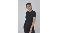 Kadın File Cepli T-Shirt Kısa Kol Bisiklet Yaka Slimfit Tişört - Siyah Kadın File Cepli T-Shirt Kısa Kol Bisiklet Yaka Slimfit Tişört - Siyah