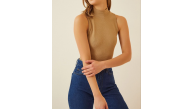 Kadın Full Likralı Fitilli Kaşkorse Body - Camel Kadın Full Likralı Fitilli Kaşkorse Body - Camel