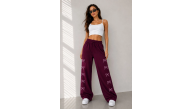 Kadın Osy Modal Yumuşak Dokulu Nakış İşlemeli Cepli Oversize Bol Paça Eşofman Altı - Bordo Kadın Osy Modal Yumuşak Dokulu Nakış İşlemeli Cepli Oversize Bol Paça Eşofman Altı - Bordo