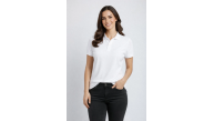 Kadın Polo Yaka Tişört Pike Kumaş Kısa Kol Regular Fit Yazlık T-Shirt - Beyaz Kadın Polo Yaka Tişört Pike Kumaş Kısa Kol Regular Fit Yazlık T-Shirt - Beyaz