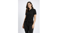 Kadın Polo Yaka Tişört Pike Kumaş Kısa Kol Regular Fit Yazlık T-Shirt - Siyah Kadın Polo Yaka Tişört Pike Kumaş Kısa Kol Regular Fit Yazlık T-Shirt - Siyah