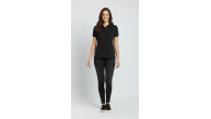 Kadın Polo Yaka Tişört Pike Kumaş Kısa Kol Regular Fit Yazlık T-Shirt - Siyah Kadın Polo Yaka Tişört Pike Kumaş Kısa Kol Regular Fit Yazlık T-Shirt - Siyah