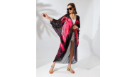 Kadın Rahat Kesim Şifon Kimono - Siyah Kadın Rahat Kesim Şifon Kimono - Siyah