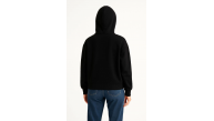 Kadın Samuray Ninja Çift Kapüşonlu Maske Detaylı 3 İplik Hoodie - Siyah Kadın Samuray Ninja Çift Kapüşonlu Maske Detaylı 3 İplik Hoodie - Siyah