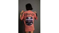 Kadın Oversize Tişört Golf GTI Retro Araba Baskılı T-shirt - Gül Kurusu Kadın Oversize Tişört Golf GTI Retro Araba Baskılı T-shirt - Gül Kurusu