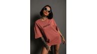 Kadın Oversize Tişört Golf GTI Retro Araba Baskılı T-shirt - Gül Kurusu Kadın Oversize Tişört Golf GTI Retro Araba Baskılı T-shirt - Gül Kurusu