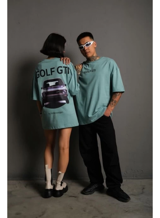 Kadın Oversize Tişört Golf GTI Retro Araba Baskılı T-shirt- Mint Yeşili Kadın Oversize Tişört Golf GTI Retro Araba Baskılı T-shirt- Mint Yeşili
