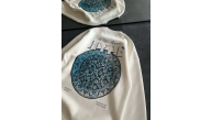 Kadın 3 İplik Pamuklu Bisiklet Yaka Baskılı SweatShirt - Beyaz