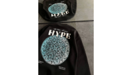 Kadın 3 İplik Pamuklu Bisiklet Yaka Baskılı SweatShirt - Siyah