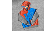 Kadın W Nakış İşlemeli Kapüşonlu 3 iplik pamuklu Parçalı Sweatshirt Hoodie - Mavi Kadın W Nakış İşlemeli Kapüşonlu 3 iplik pamuklu Parçalı Sweatshirt Hoodie - Mavi