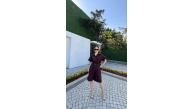 Kadın Yakalı Gömlek Kemerli Şortlu Alt-Üst Takım - Bordo Kadın Yakalı Gömlek Kemerli Şortlu Alt-Üst Takım - Bordo