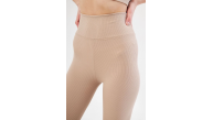 Kadın Fitilli Full Likralı Yüksek Bel Toparlayıcı Tayt Günlük ve Spor Kullanım - Bej Kadın Fitilli Full Likralı Yüksek Bel Toparlayıcı Tayt Günlük ve Spor Kullanım - Bej