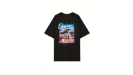 Kadın Kısa Kol Yazlık Tişört Bisiklet Yaka Okyanus Baskılı T-Shirt - Siyah Kadın Kısa Kol Yazlık Tişört Bisiklet Yaka Okyanus Baskılı T-Shirt - Siyah