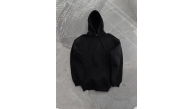 Kadın Kapüşonlu Kanguru Cepli 3 İplik Pamuklu Oversize Hoodie Sweatshirt - Siyah Kadın Kapüşonlu Kanguru Cepli 3 İplik Pamuklu Oversize Hoodie Sweatshirt - Siyah