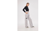Kargo Cepli Palazzo Oversize Kesim İki iplik Bol Paça Eşofman Altı Pantolon - Gri Kargo Cepli Palazzo Oversize Kesim İki iplik Bol Paça Eşofman Altı Pantolon - Gri