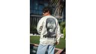 Erkek 3 iplik pamuklu Kışlık Bisiklet Yaka Baskılı SweatShirt - Beyaz Erkek 3 iplik pamuklu Kışlık Bisiklet Yaka Baskılı SweatShirt - Beyaz
