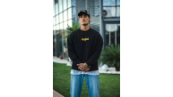 Erkek 3 iplik pamuklu Kışlık Bisiklet Yaka Baskılı SweatShirt - Siyah Erkek 3 iplik pamuklu Kışlık Bisiklet Yaka Baskılı SweatShirt - Siyah