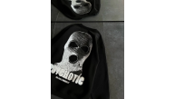 Kadın 3 iplik Kışlık Bisiklet Yaka Baskılı SweatShirt - Siyah