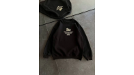 Kadın 3 iplik Pamuklu Bisiklet Yaka Baskılı SweatShirt - Siyah