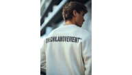 Erkek 3 iplik pamuklu Bisiklet Yaka Baskılı SweatShirt - Beyaz