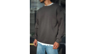 Erkek Bisiklet Yaka 3 iplik Pamuklu Basic SweatShirt - Antrasit Erkek Bisiklet Yaka 3 iplik Pamuklu Basic SweatShirt - Antrasit