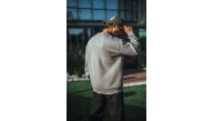 Erkek Bisiklet Yaka 3 İplik pamuklu Basic SweatShirt - Boyalı Gri Erkek Bisiklet Yaka 3 İplik pamuklu Basic SweatShirt - Boyalı Gri