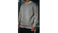 Erkek Bisiklet Yaka 3 İplik pamuklu Basic SweatShirt - Boyalı Gri Erkek Bisiklet Yaka 3 İplik pamuklu Basic SweatShirt - Boyalı Gri