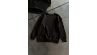 Kadın Bisiklet Yaka 3 İplik Pamuklu Basic SweatShirt - Siyah Kadın Bisiklet Yaka 3 İplik Pamuklu Basic SweatShirt - Siyah