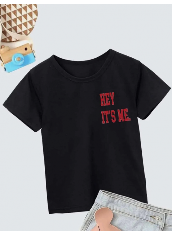 Çocuk Unisex Baskılı T-Shirt - Siyah Çocuk Unisex Baskılı T-Shirt - Siyah