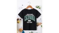 Erkek Çocuk Baskılı T-Shirt - Siyah Erkek Çocuk Baskılı T-Shirt - Siyah