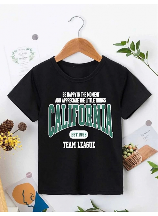 Erkek Çocuk Baskılı T-Shirt - Siyah Erkek Çocuk Baskılı T-Shirt - Siyah