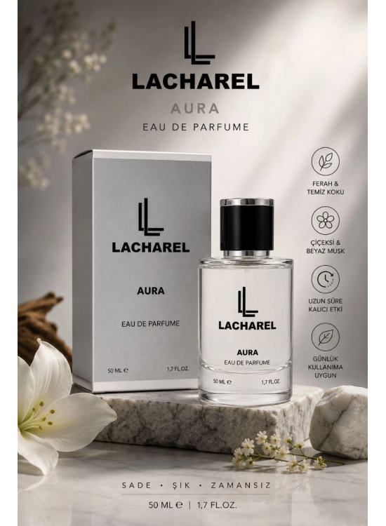 LACHAREL Aura Eau De Parfum 50 ML Narenciye, Odunsu ve Sofistike Parfüm LACHAREL Aura Eau De Parfum 50 ML Narenciye, Odunsu ve Sofistike Parfüm
