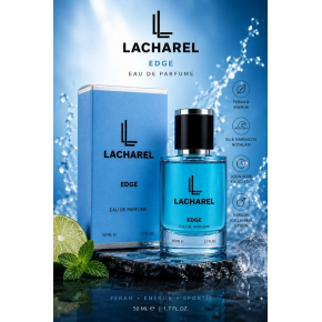 LACHAREL Edge Eau De Parfum 50 ML Enerjik Ferah ve Sportif Parfüm