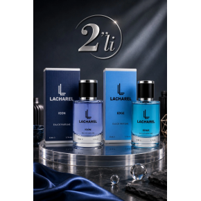 LACHAREL Icon ve Edge 2'li Erkek Parfüm Seti Eau De Parfum 2x50 ML