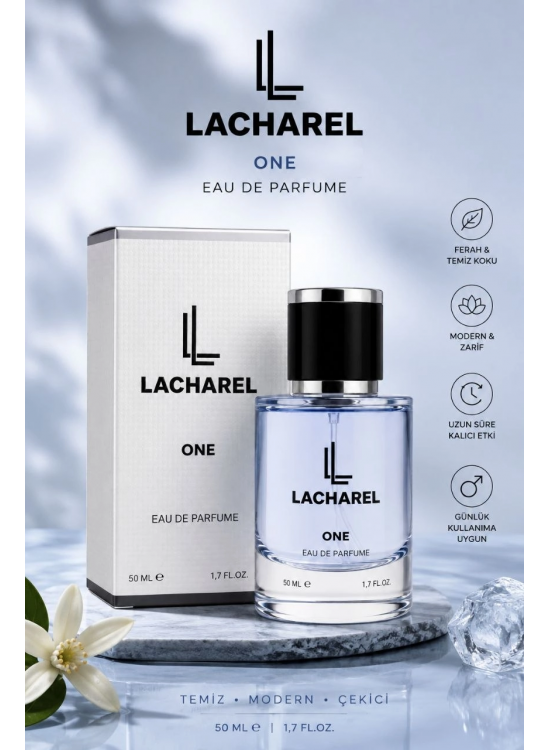LACHAREL One Eau De Parfum 50 ML Temiz Modern ve Çok Yönlü Günlük Parfüm LACHAREL One Eau De Parfum 50 ML Temiz Modern ve Çok Yönlü Günlük Parfüm