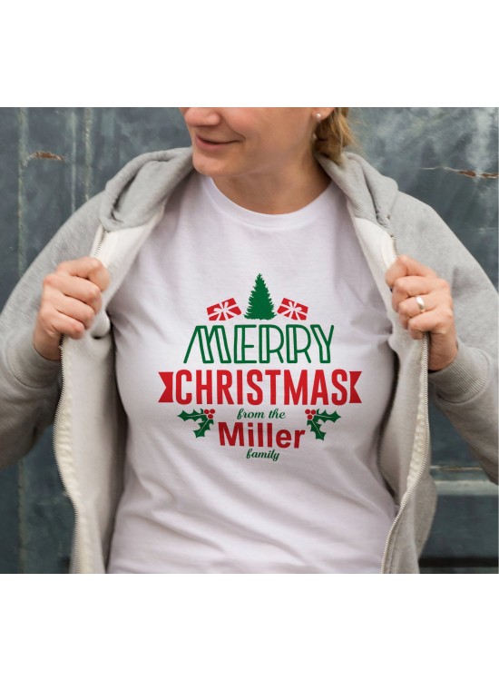Yılbaşı Merry Christmas Miller Baskılı Oversize Bisiklet Yaka T-shirt - Beyaz Yılbaşı Merry Christmas Miller Baskılı Oversize Bisiklet Yaka T-shirt - Beyaz