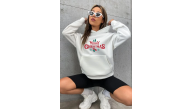 Yılbaşı Merry Christmas Baskılı Oversize Kapüşonlu Sweatshirt Hoodie - Beyaz Yılbaşı Merry Christmas Baskılı Oversize Kapüşonlu Sweatshirt Hoodie - Beyaz