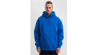 Erkek Oversize 3 İplik Pamuklu Kapüşonlu Kanguru Cepli Hoodie Sweatshirt - Saks Mavisi Erkek Oversize 3 İplik Pamuklu Kapüşonlu Kanguru Cepli Hoodie Sweatshirt - Saks Mavisi