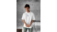 Erkek Ön ve Arka Baskılı T-Shirt Kısa Kol Bisiklet Yaka Regular Fit Tişört - Beyaz Erkek Ön ve Arka Baskılı T-Shirt Kısa Kol Bisiklet Yaka Regular Fit Tişört - Beyaz