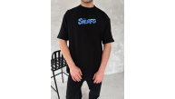 Erkek Ön ve Arka Baskılı T-Shirt Kısa Kol Bisiklet Yaka Regular Fit Tişört - Siyah Erkek Ön ve Arka Baskılı T-Shirt Kısa Kol Bisiklet Yaka Regular Fit Tişört - Siyah