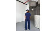 Kadın Osy Modal Yumuşak Dokulu Kumaş Kısa Kollu Bluz Rahat Pantolon ikili Takım- Lacivert Kadın Osy Modal Yumuşak Dokulu Kumaş Kısa Kollu Bluz Rahat Pantolon ikili Takım- Lacivert