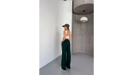 Kadın Osy Modal Yumuşak Dokulu Kumaş Nakış işlemeli Rahat Bol Paça Eşofman Pantolon - Yeşil Kadın Osy Modal Yumuşak Dokulu Kumaş Nakış işlemeli Rahat Bol Paça Eşofman Pantolon - Yeşil