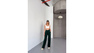 Kadın Osy Modal Yumuşak Dokulu Kumaş Nakış işlemeli Rahat Bol Paça Eşofman Pantolon - Yeşil Kadın Osy Modal Yumuşak Dokulu Kumaş Nakış işlemeli Rahat Bol Paça Eşofman Pantolon - Yeşil
