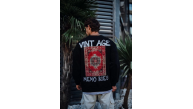 Erkek Bisiklet Yaka 3 İplik Pamuklu Baskılı SweatShirt - Siyah Erkek Bisiklet Yaka 3 İplik Pamuklu Baskılı SweatShirt - Siyah
