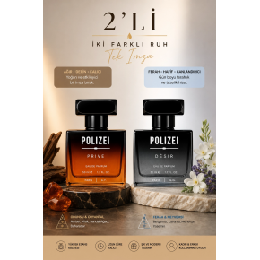Polizei 2'Li Erkek Parfüm EDP 50 ML Kalıcı Odunsu ve Fresh koku