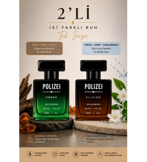 Polizei 2'Li Erkek Parfüm EDP 50 ML Kalıcı Odunsu ve Fresh koku