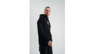 Erkek 3 İplik Pamuklu Kapüşonlu Baskılı Cepli Oversize Sweatshirt Hoodie - Siyah Erkek 3 İplik Pamuklu Kapüşonlu Baskılı Cepli Oversize Sweatshirt Hoodie - Siyah