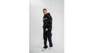 ERKEK Kapüşonlu Varak ve Pano Baskılı Hoodie SweatShirt- Siyah ERKEK Kapüşonlu Varak ve Pano Baskılı Hoodie SweatShirt- Siyah