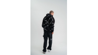 ERKEK Kapüşonlu Varak ve Pano Baskılı Hoodie SweatShirt- Siyah ERKEK Kapüşonlu Varak ve Pano Baskılı Hoodie SweatShirt- Siyah