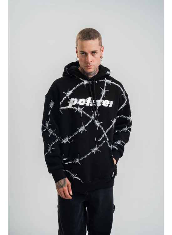ERKEK Kapüşonlu Varak ve Pano Baskılı Hoodie SweatShirt- Siyah ERKEK Kapüşonlu Varak ve Pano Baskılı Hoodie SweatShirt- Siyah